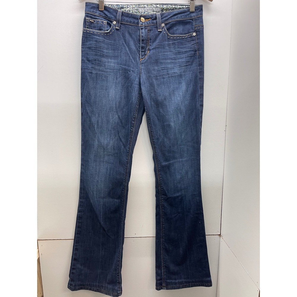 Joes Jeans Womens Dark Wash Bootcut Denim Pants Contrast Stitching Size 28